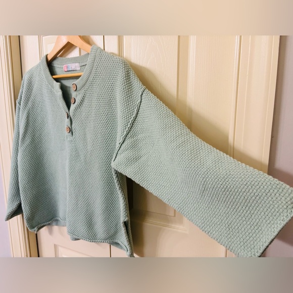 Free People Beach Sweater Hailee Waffle Women’s Sweater(XS) - Picture 4 of 9